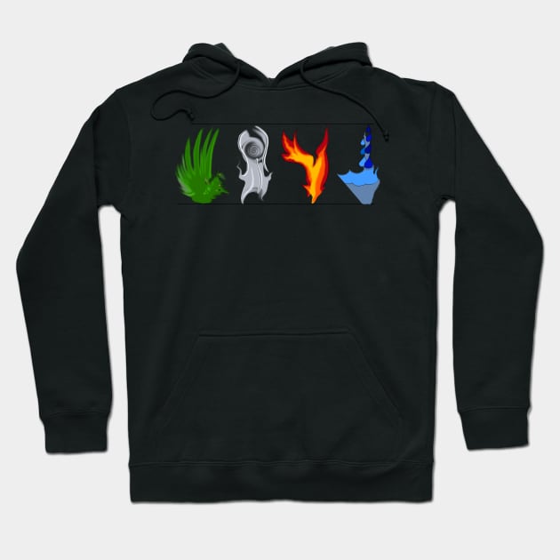 The 4 Elements Hoodie by Orchid's Art